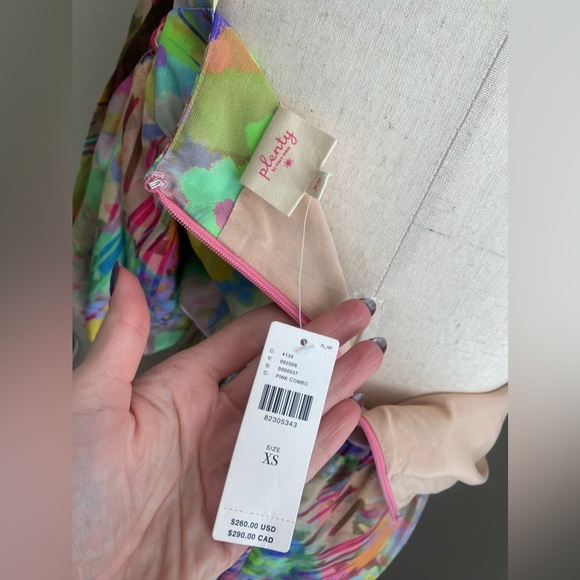 Plenty by Tracy Reese One-Shoulder Puff-Sleeve Dress Sz XS - Picture 15 of 16